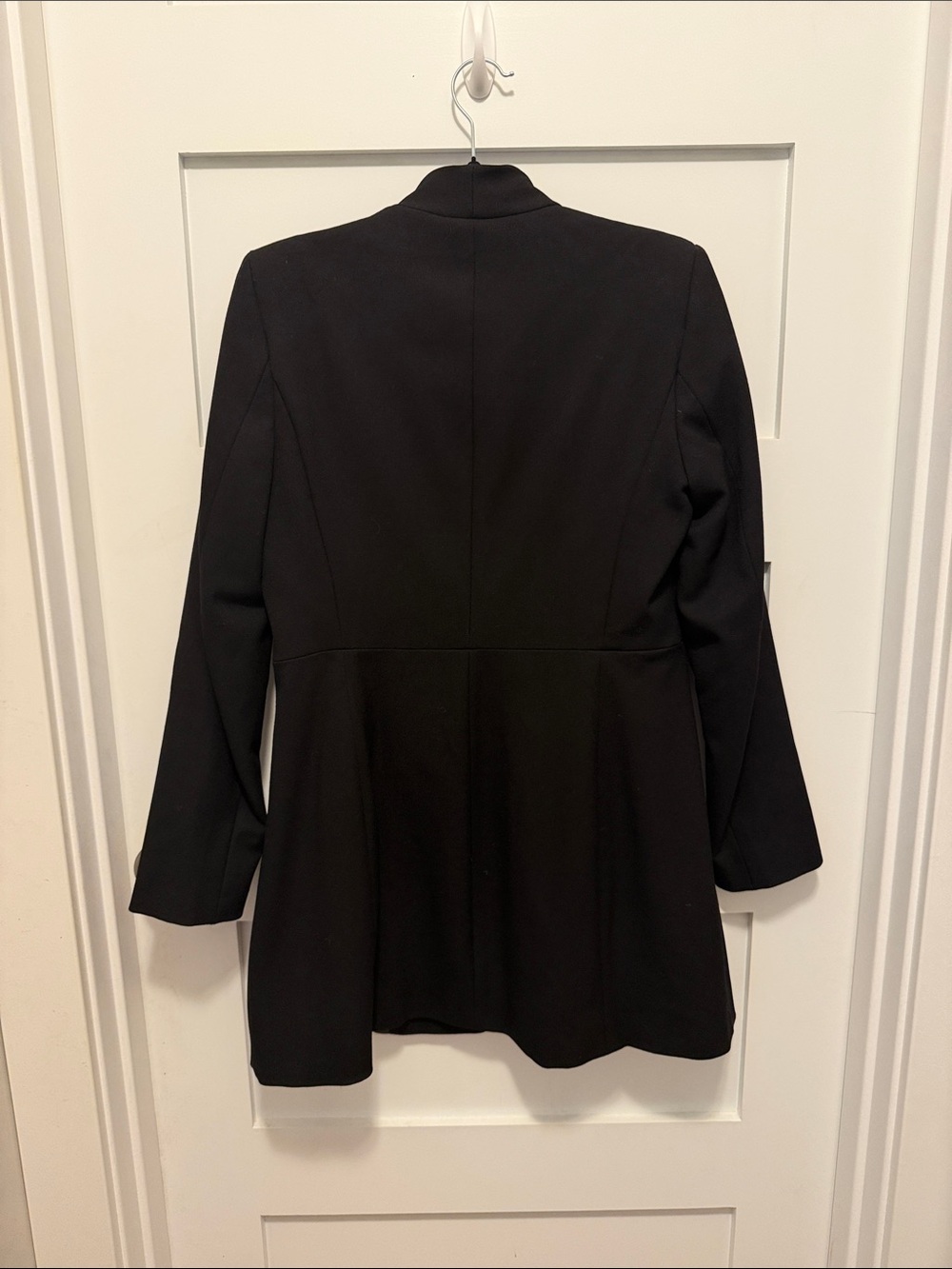 Zara Black Long Women's Trench Coat - Picture 3 of 4